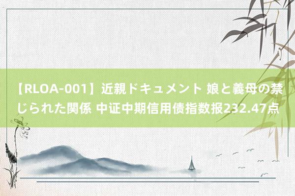 【RLOA-001】近親ドキュメント 娘と義母の禁じられた関係 中证中期信用债指数报232.47点