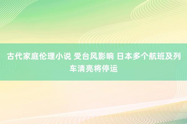 古代家庭伦理小说 受台风影响 日本多个航班及列车清亮将停运
