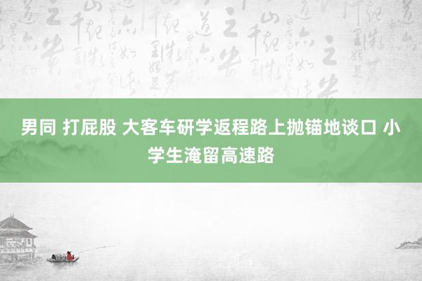 男同 打屁股 大客车研学返程路上抛锚地谈口 小学生淹留高速路