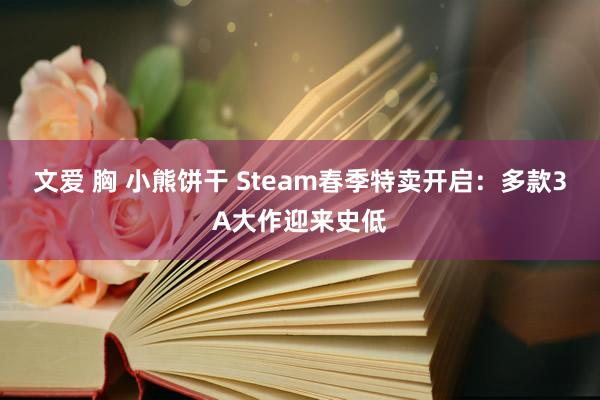 文爱 胸 小熊饼干 Steam春季特卖开启：多款3A大作迎来史低